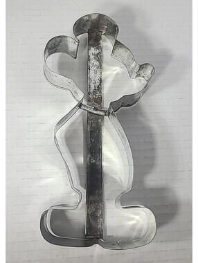 Vintage Walt Disney Productions Mickey Mouse Figure Metal Cookie Cutter 7.5 inch
